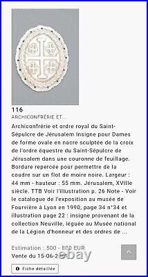 Exceptionnel Ordre Royal Du Saint Sépulcre ANCIEN RÉGIME XVIIIème SIÈCLE