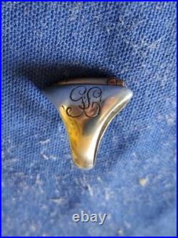 Exceptionnelle bague de guerre WW1 poilu