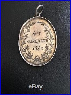 Extrêmement Rare Médaille Chevalerie De Puligny 7 Juin 1840
