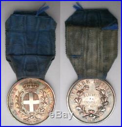 FRANCE ITALIE CNE MARCHESNE Médaille valeur militaire sarde Sardaigne Medal 1859