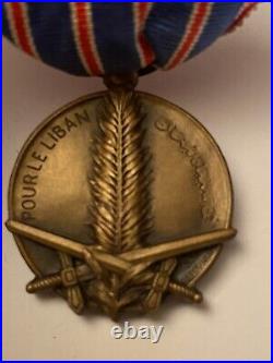 FRANCE LIBAN medaille pour le Liban 1926, 1e modele RARISSIME