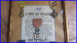 FRANCE décorations d'un combattant volontaire France Libre / résistance