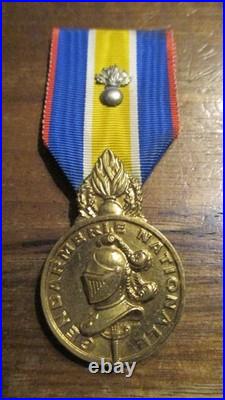 FRANCE médaille de la gendarmerie non attribuée