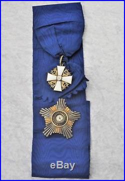 Finlande Ordre de la Rose Blanche, ensemble de grand croix