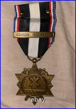 France 14/18 Medaille des rescapés de l'Aisne