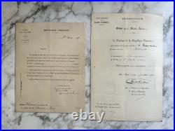 France Brevet Commandeur De L'ordre De L'étoile Noire 1899 Publiciste Colonial