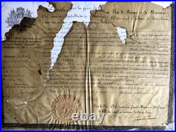 France Brevet De L'ordre De Saint Louis 1829 Garde Du Corps Du Roi Cie Gramont