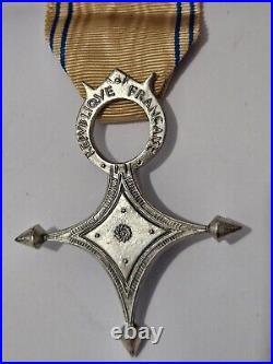 France Chevalier de l' ordre du Mérite Saharien Sahara ARGENT Légion Etrangère