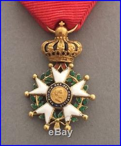 France Jolie Légion dHonneur Officier Présidence-2nd Empire 1/2 taille en or