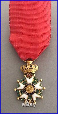 France Jolie Légion dHonneur Officier Présidence-2nd Empire 1/2 taille en or