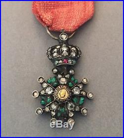 France Légion dHonneur miniature de luxe à brillants 2nd Empire SUP