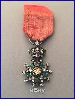 France Légion dHonneur miniature de luxe à brillants 2nd Empire SUP