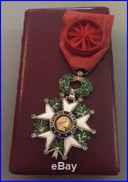 France- Légion dhonneur 5iè Rép. Modèle de luxe à brillants aux pointes SUP