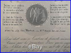 France Médaille 2ème Armée De La Loire Général Chanzy Brevet Second Empire