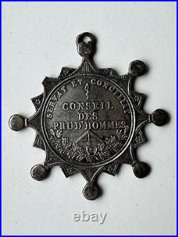France Médaille Conseil Des Prud'hommes Époque Louis-philippe En Argent