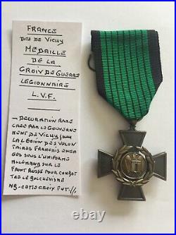 France Médaille Croix de Guerre Légionnaire RARE (70-48/57)