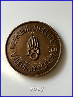 France Médaille De Table Légion Étrangère Attribuée Médecin Générale 6° Re Ww2