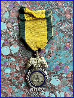 France Médaille Militaire 2ème Type En Vermeil Argent Et Émail Second Empire