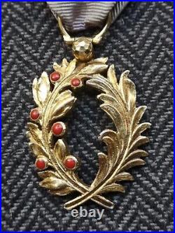France Médaille Officier Ordre Des Palmes Académiques En Vermeil Fab. Bijoutier
