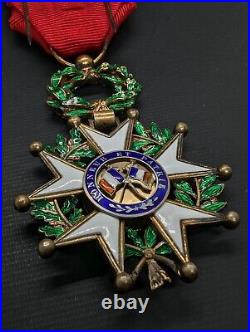 France Médaille Officier Ordre Légion Honneur 4 Ème République Vermeil Luxe