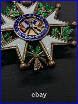 France Médaille Officier Ordre Légion Honneur 4 Ème République Vermeil Luxe