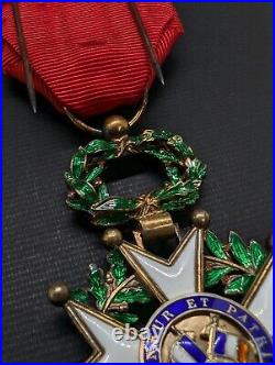 France Médaille Officier Ordre Légion Honneur 4 Ème République Vermeil Luxe