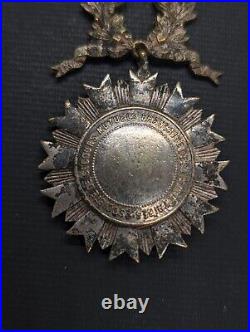 France Médaille Société Secours Mutuels Ex Militaires 1870 1871