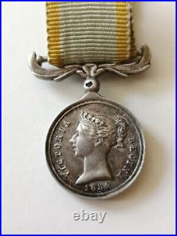 France Miniature Médaille Campagne De Crimée 1854 En Argent Victoria Regina