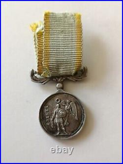 France Miniature Médaille Campagne De Crimée 1854 En Argent Victoria Regina