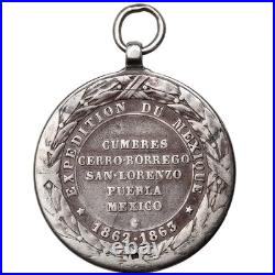 France, Napoléon III, Expédition du Méxique, History, Médaille, 1862-1863