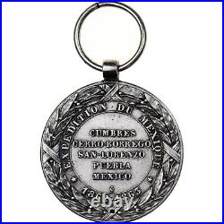 France, Napoléon III, Expédition du Méxique, History, Médaille, 1862-1863