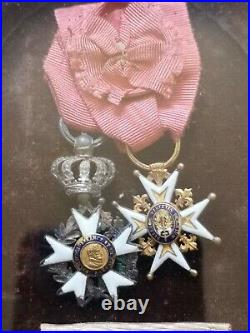 France Ordre De Saint-louis En Or Et Légion D'honneur Époque Restauration
