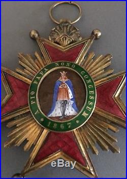 France Rare Croix de Chapitre de Besançon en écrin