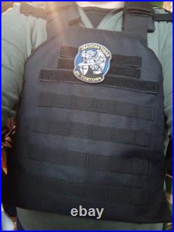 Gilet Pare Balles, état comme neuve avec 2 plaquesNIJ3A, couleur Noir