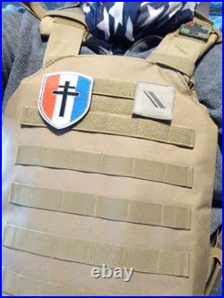 Gillet Pare Balles, état comme neuve avec 2 plaquesNIJ3, couleur sable