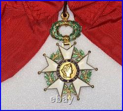 Grand croix de l'ordre de la legion d'honneur en argent doré avec poinçon