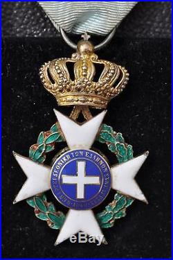 Grèce Ordre du Sauveur, officier en vermeil, avec écrin et diplome