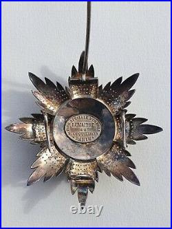 Grece Ordre du Sauveur, plaque de Grand Croix, repercée, signée Lemaitre