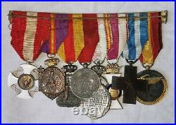 Groupe Des Médailles. Guerre Espagnole, Maroc, Italie, Alfonso XIII Et Autres