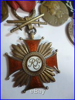 Groupe de 13 Médailles FRANCE LIBRE POLOGNE Spink London 1939/1945 Résistance