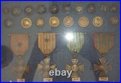 Guerre 1914 1918 Médailles Boutons Première Guerre Croix de guerre