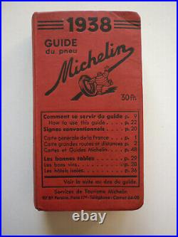Guide Michelin rouge France 1938