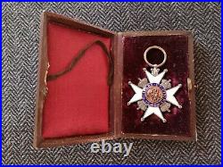 Hanovre Ordre De Ernst-august Croix De Chevalier 2° Classe 1866-1878 Medaille