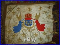 Hauteur 82 cm99superbe drapeau Royaliste familial souvenir Guerre de Vendée