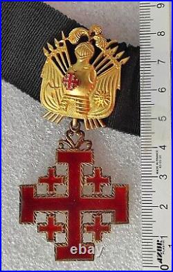 ITALIE VATICAN ORDRE DU SAINT SEPULCRE medaille