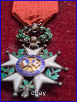 Inédite Légion D'honneur Bijoutier Bombée À Filets IIIe République Belle