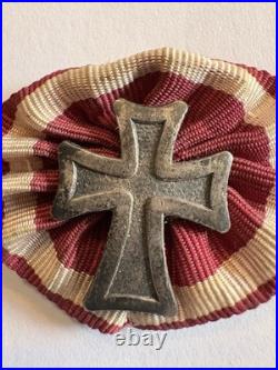 Insigne Croix de Fer Argent 925 + Rosette Empire Allemand WWI