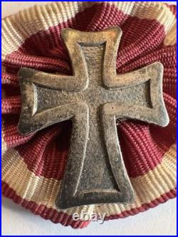 Insigne Croix de Fer Argent 925 + Rosette Empire Allemand WWI