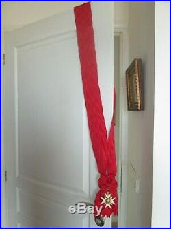 Insigne Grand-Croix de lordre de Saint Louis avec son cordon Répro historique