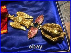 Insigne Ordre Imperial Des 3 Toisons D'or Reedition